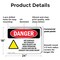 Signmission Hot Surface Sign, 18 in H x 24 in W, Plastic, Hot Surface! Hot Exhaust! High OS-2PACK-DS-P-1824-L-2185 - alternate 5